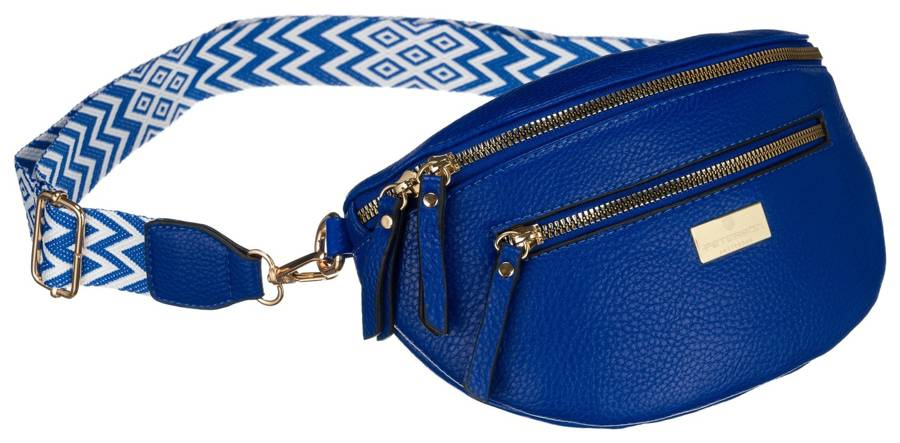 Borseta femei, piele ecologica, blue, 16 x 24 x 6 cm, Peterson