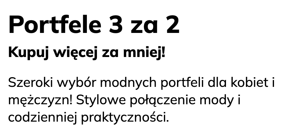 Promocja 3za2 na portfele – najmodniejsze modele w atrakcyjnej cenie