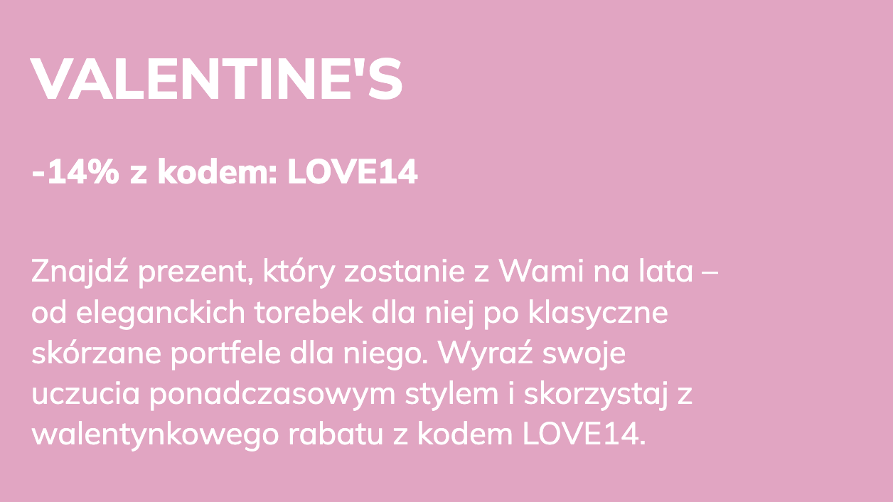 Promocja Walentynkowa: -14%