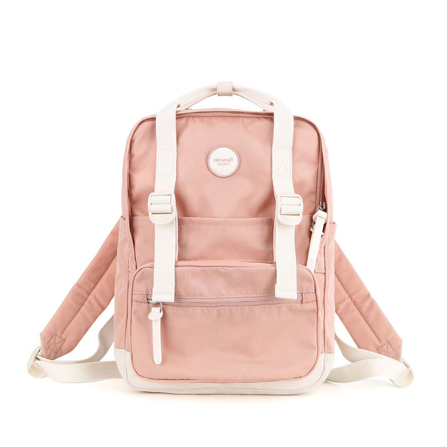 Duży, miejski plecak damski w jasnoróżowym kolorze - Himawari