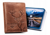Duży, pionowy portfel męski ze skóry naturalnej - Peterson