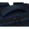 Granatowy plecak podróżny z poliestru z miejscem na laptopa, zawieszony na regulowanych szelkach - Peterson
