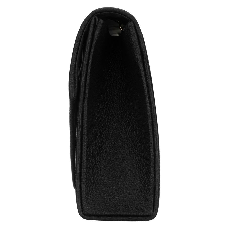 Czarna kopertówka damska wykonana ze skóry ekologicznej, jednokomorowa - Rovicky