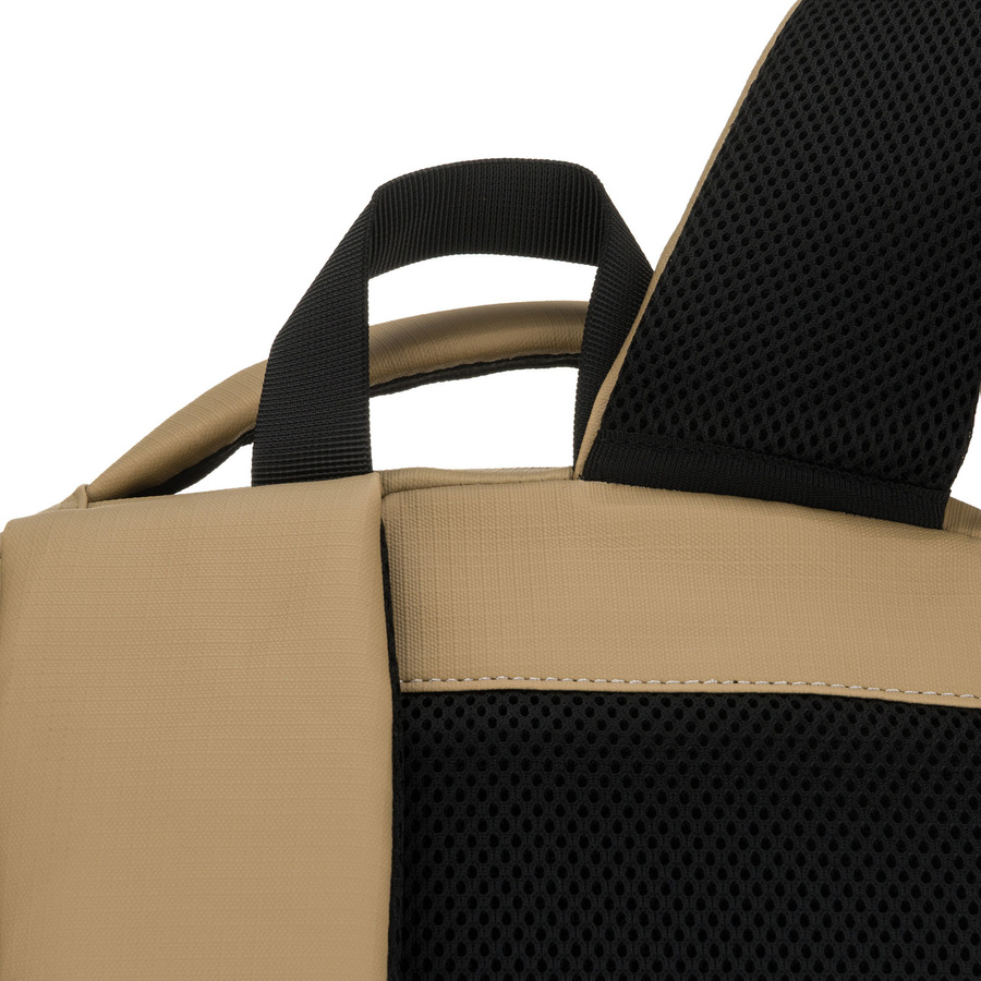 Duży plecak podróżny w kolorze khaki z miejscem na laptopa, dwukomorowy - Peterson