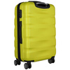 Średnia walizka z tworzywa ABS+ w żółtym kolorze wyposażona w szyfrowany zamek - Peterson