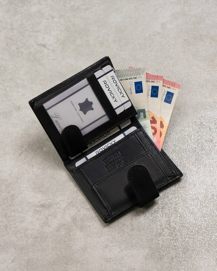 Elegancki, skórzany portfel męski na zatrzask - Always Wild