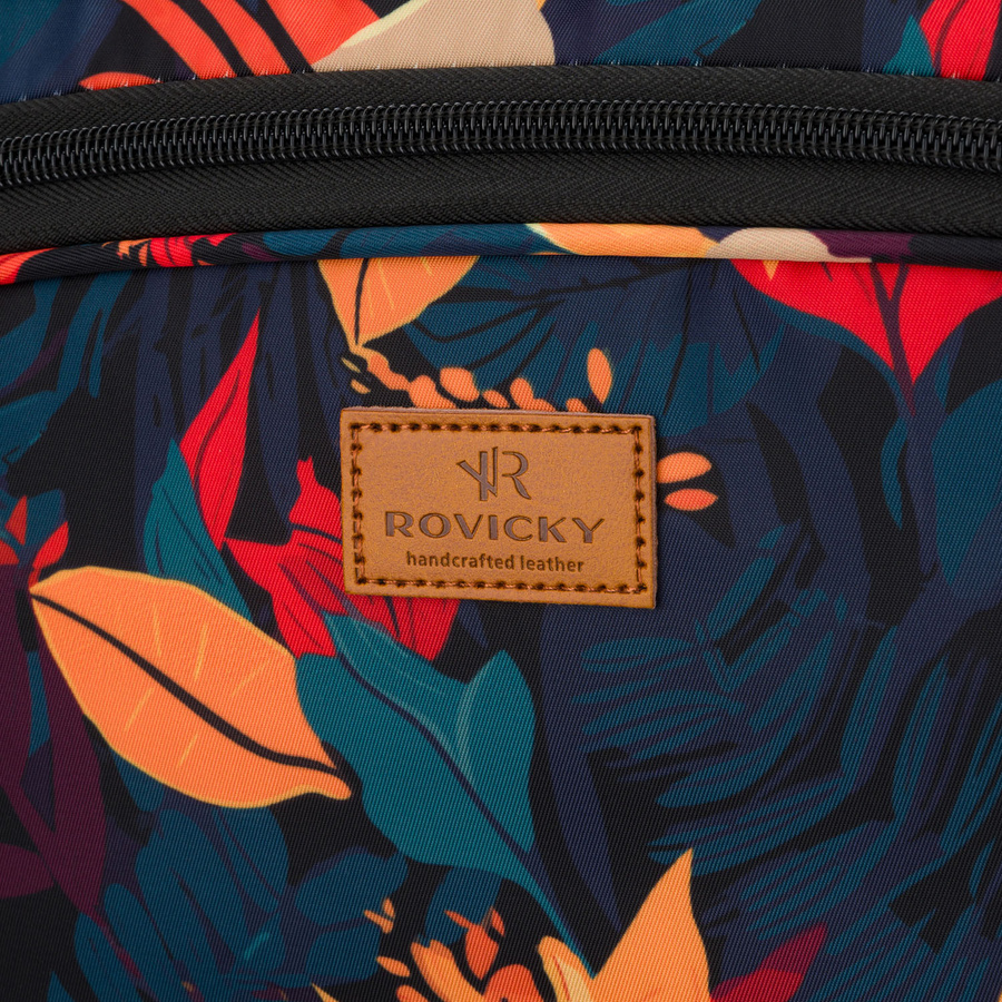 Wielokolorowa, lekka torba podróżna z wytrzymałego poliestru z portem USB - Rovicky