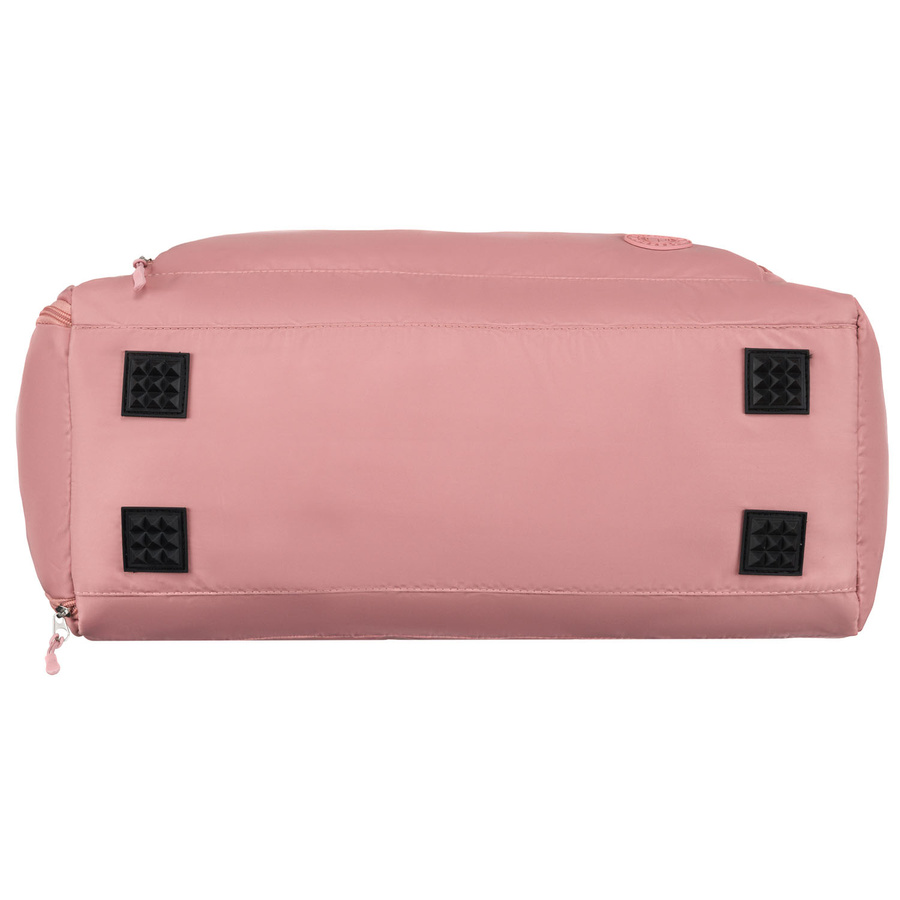 Różowa torba weekendowo-podróżna z komorą boczną na buty - Peterson