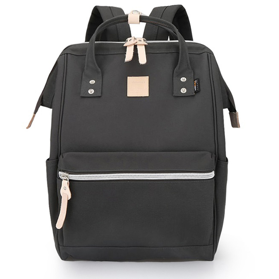 Ciemnoszary plecak damski na uczelnię z kieszenią na laptopa - Himawari