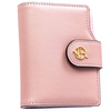 Portfel damski ze skóry ekologicznej w różowym kolorze, wyposażony w system RFID - Rovicky