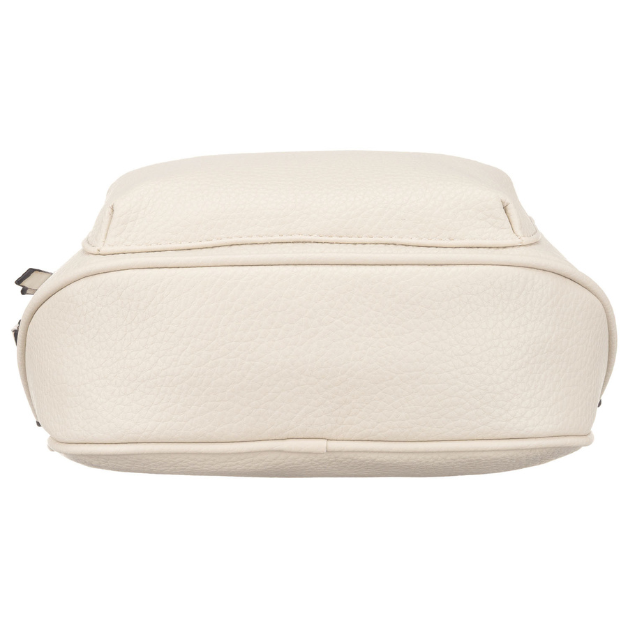 Listonoszka damska ze skóry ekologicznej w białym kolorze zawieszona na regulowanym pasku - Rovicky