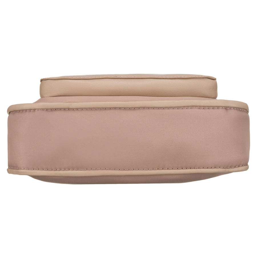 Miejska listonoszka damska z nylonu w różowym kolorze, zamykana suwakiem - Peterson