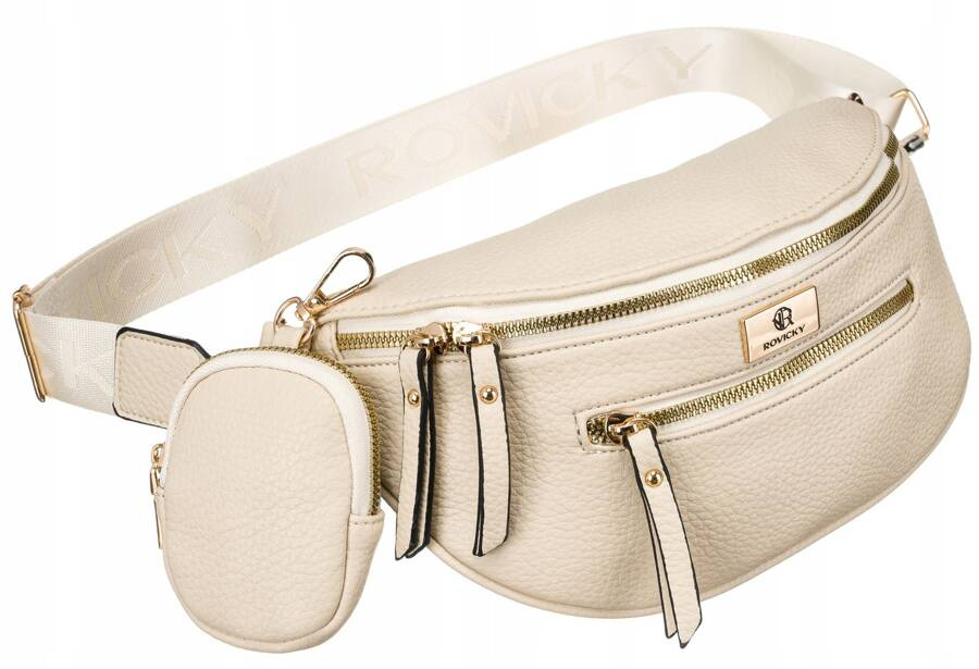 Saszetka damska crossbody ze skóry ekologicznej - Rovicky