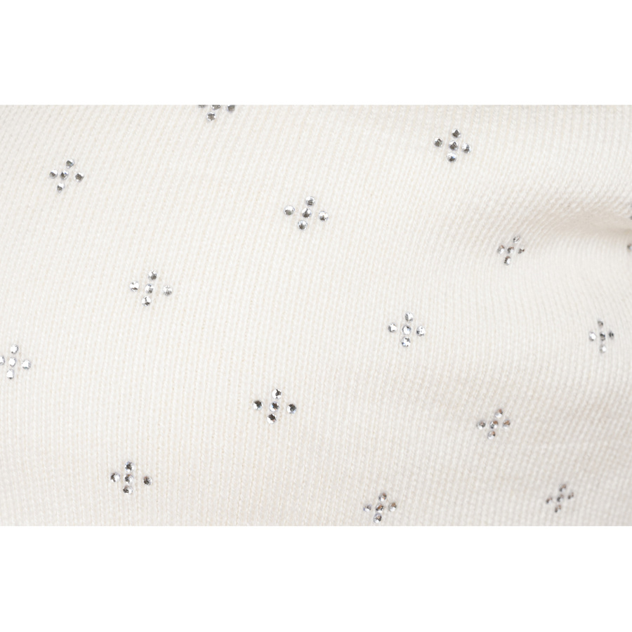 Ciepła czapka damska beanie z kryształkami - Peterson