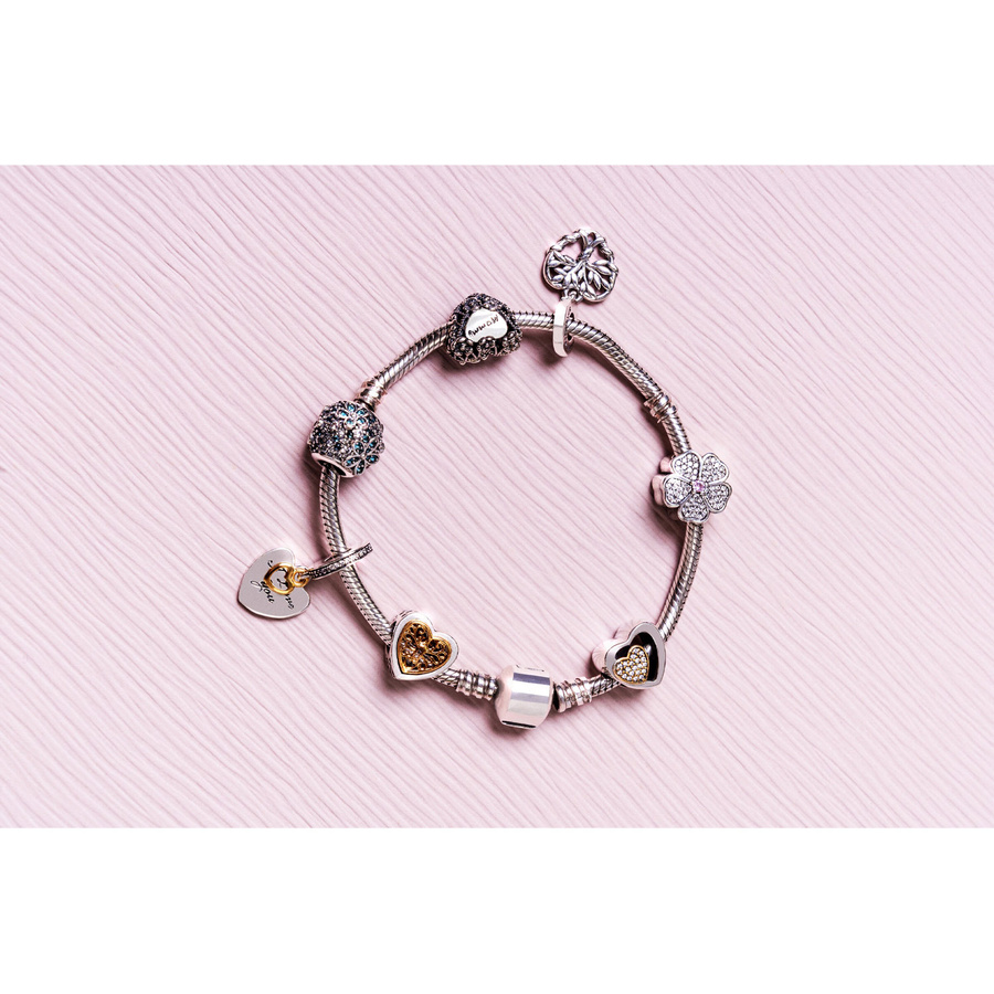 Srebrny charms serce z napisem best friend do modułowej bransoletki - Peterson