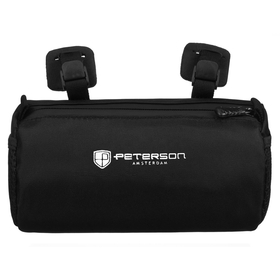 Czarna, wodoodporna sakwa rowerowa na kierownicę - Peterson