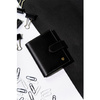 Eleganckie etui na dokumenty w czarnym kolorze wykonane ze skóry naturalnej - Rovicky