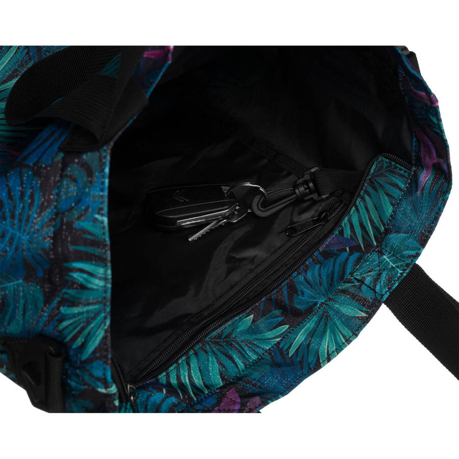 Casualowa torba shopper z zewnętrzną kieszonką - Rovicky