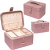 Różowa szkatułka na biżuterię zamykana zamkiem magnetycznym - Peterson