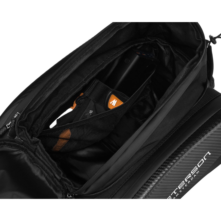 Czarna sakwa rowerowa na bagażnik - Peterson