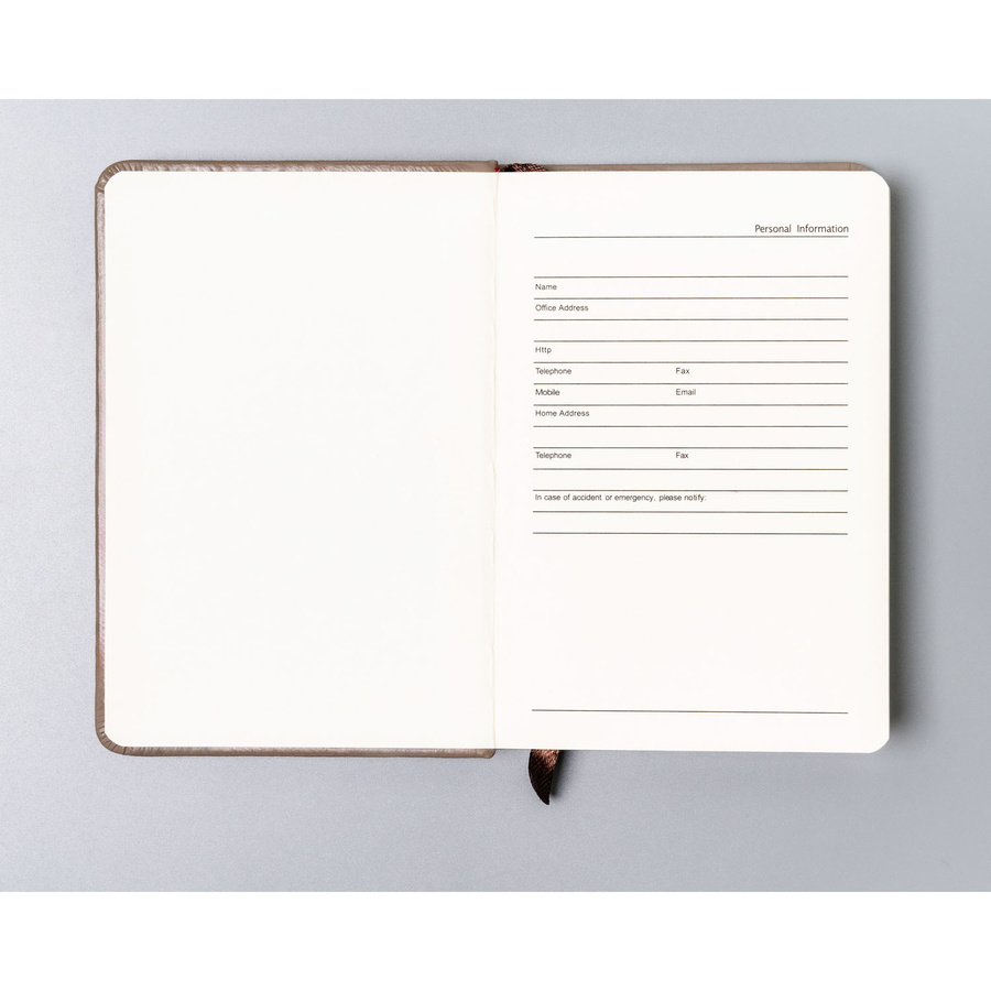 Notes w formacie A6 w  kolorze khaki zadrukowany w linie - Peterson