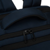 Granatowy plecak podróżny z poliestru z miejscem na laptopa, zawieszony na regulowanych szelkach - Peterson