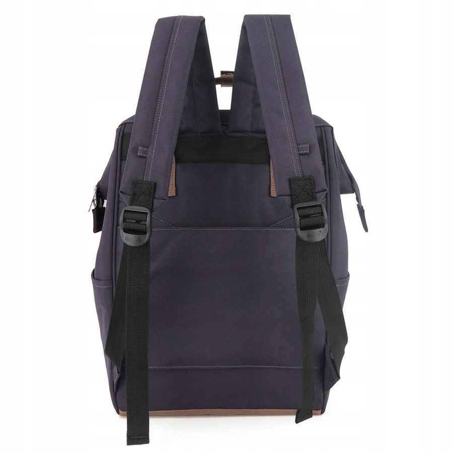 Wszechstronny plecak w kolorze fioletowo-brązowym, zamykany na bezpieczny suwak - Himawari