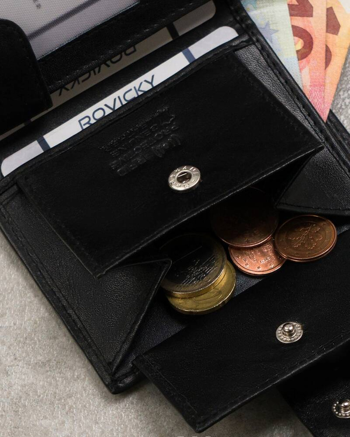 Elegancki, skórzany portfel męski na zatrzask - Always Wild