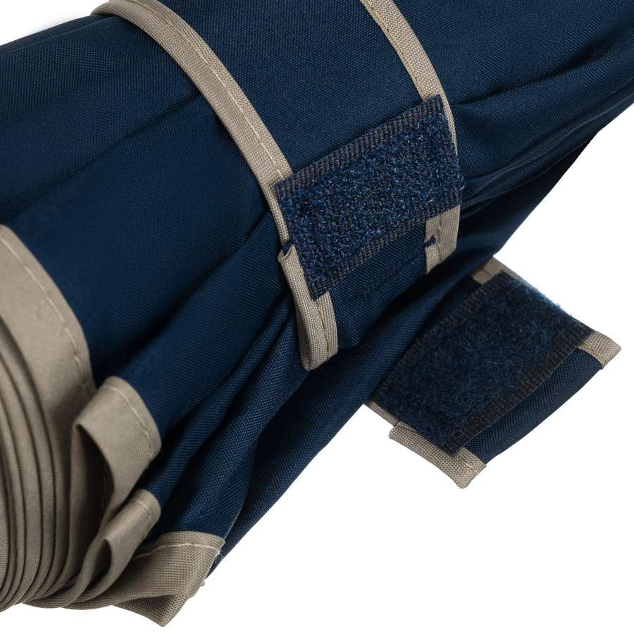 Granatowy, rządowy parasol z dużą czaszą - Peterson