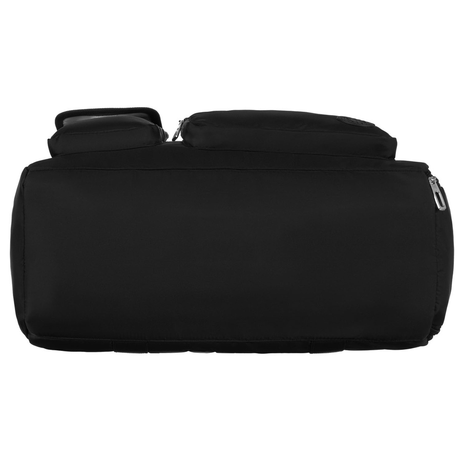 Czarna, sportowa torba podróżna z poliestru z paskiem na ramię - Peterson