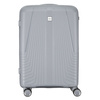 Duża walizka podróżna w szarym kolorze z wodoodporną skorupą - Peterson