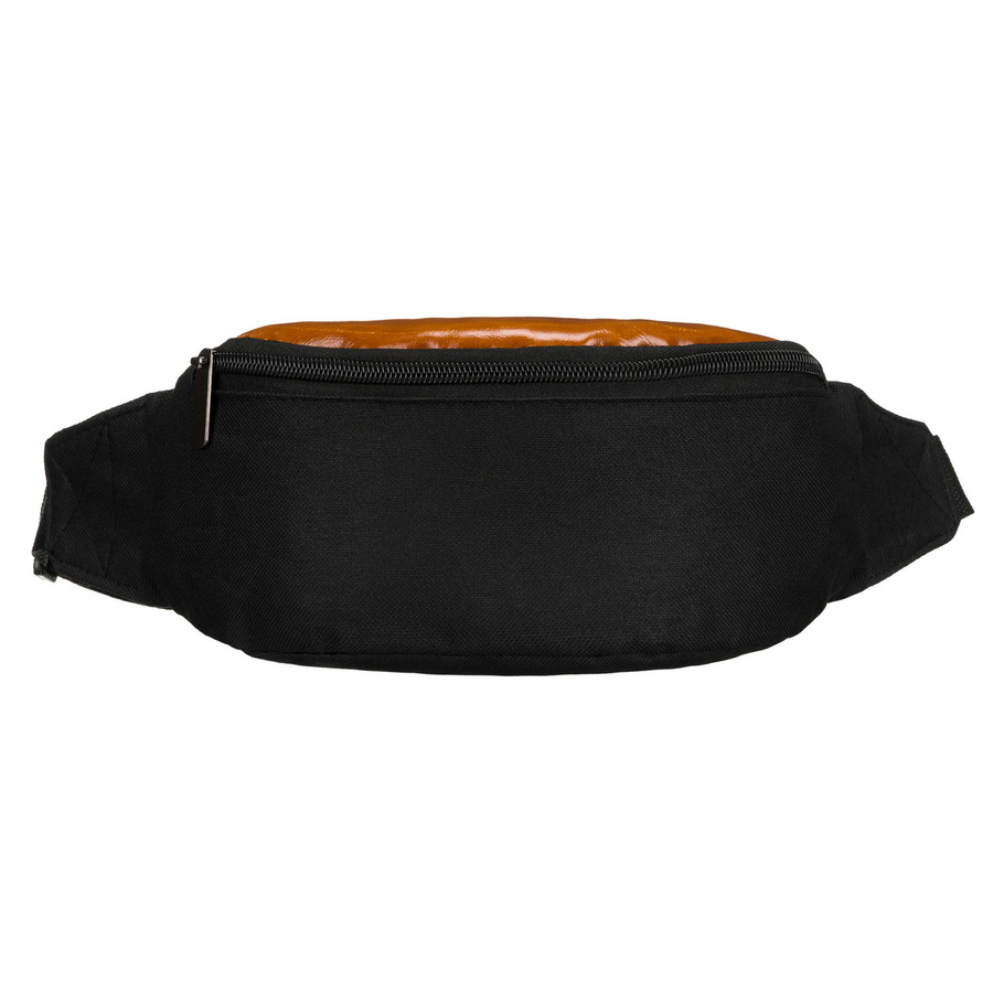 Czarnobrązowa, sportowa saszetka z poliestru - Loren