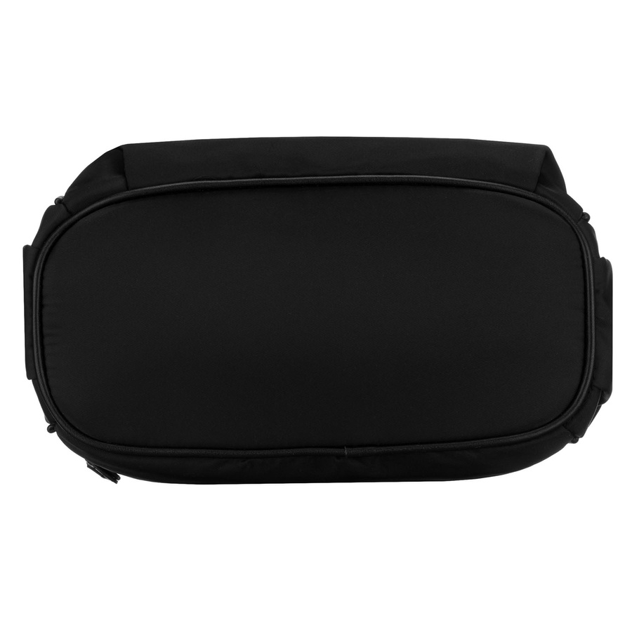 Nylonowa, czarna listonoszka damska, jednokomorowa z sześcioma kieszeniami - Peterson