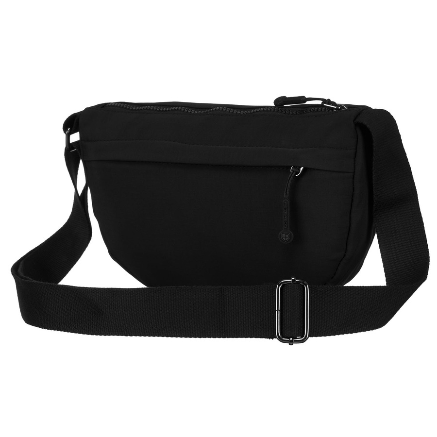 Pojemna nerka damska z poliestru w czarnym kolorze - Peterson