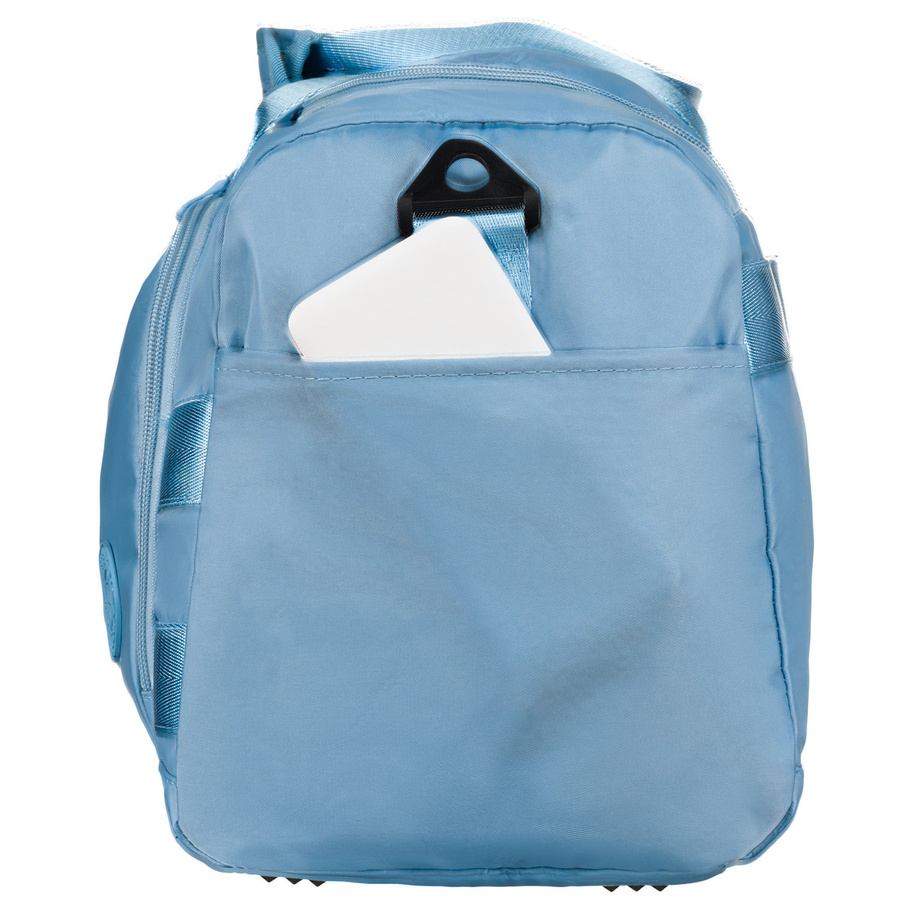 Weekendowa torba podróżna w błękitnym kolorze z uchwytem na walizkę - Peterson