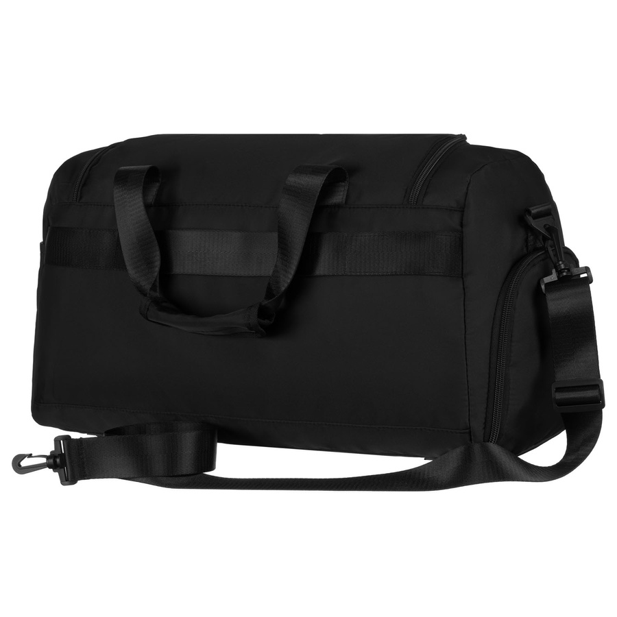 Czarna torba podróżna z uchwytem na walizkę - Peterson