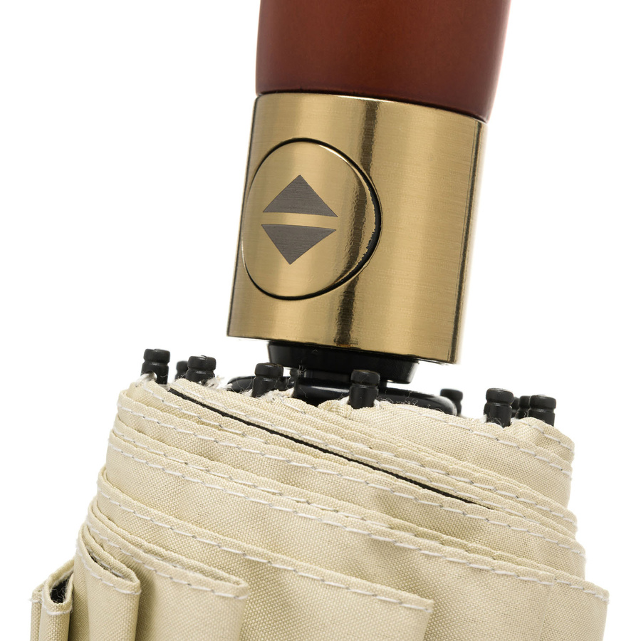 Biały, przeciwdeszczowy i przeciwsłoneczny parasol rozkładany automatycznie - Peterson