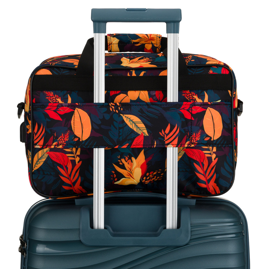 Wielokolorowa, lekka torba podróżna z wytrzymałego poliestru z portem USB - Rovicky