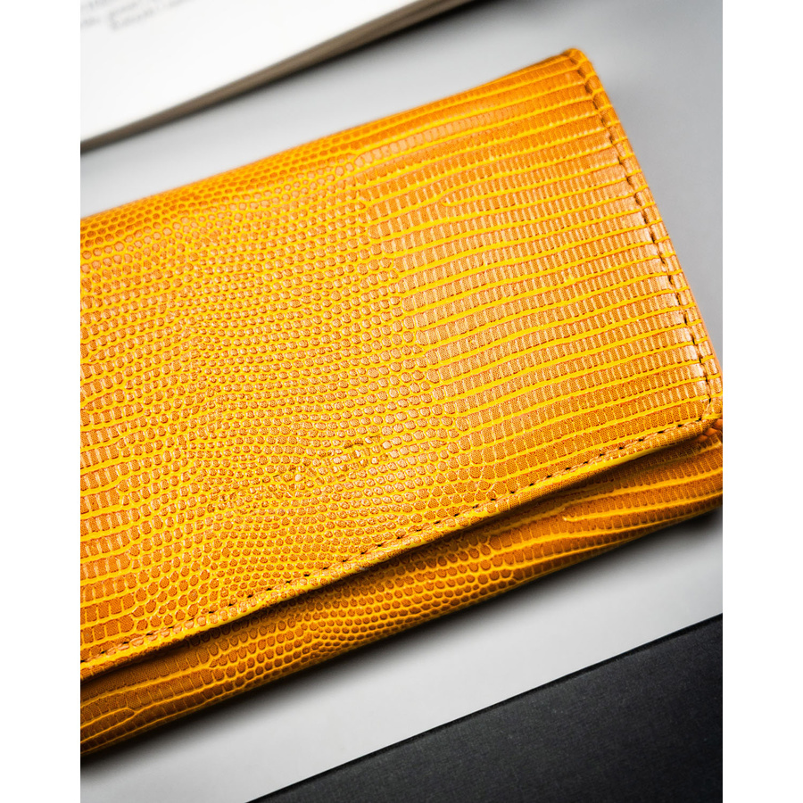 Brązowy portfel damski ze skóry ekologicznej z kieszonką zewnętrzną - 4U Cavaldi