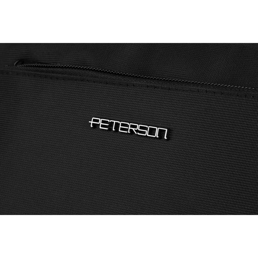 Męska kosmetyczka podróżna z poliestru w czarnym kolorze - Peterson