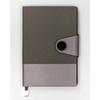 Szary notes w formacie A5 z wbudowaną zakładką - Peterson
