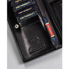 Portfel skórzany czarny dla kobiet z RFID - Peterson