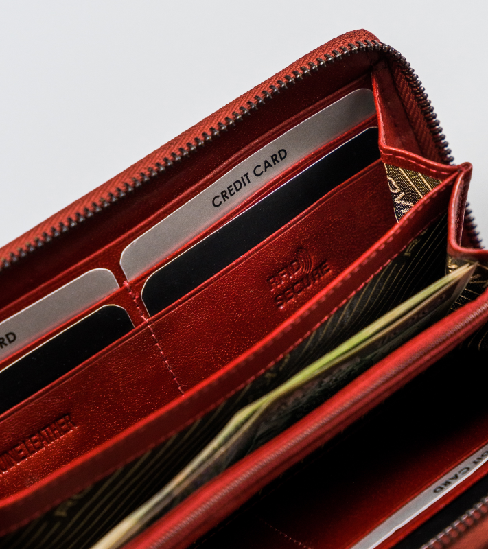 Duży portfel damski piórnik na zamek - Rovicky