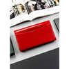 Elegancki czerwony portfel z zewnętrzną kieszonką - Peterson