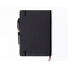 Czarny notes w twardej oprawie formacie A5 zadrukowany w kropki - Peterson