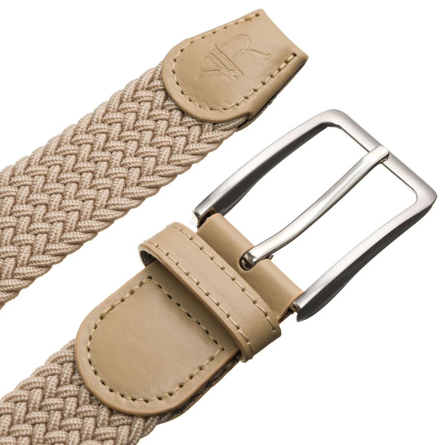 Elastyczny, beżowy pasek parciany - Rovicky