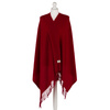 Elegancki, czerwony szalik damski z poliestru - Peterson