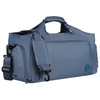 Niebieska, weekendowa torba podróżna wyposażona w uchwyt na walizkę - Peterson