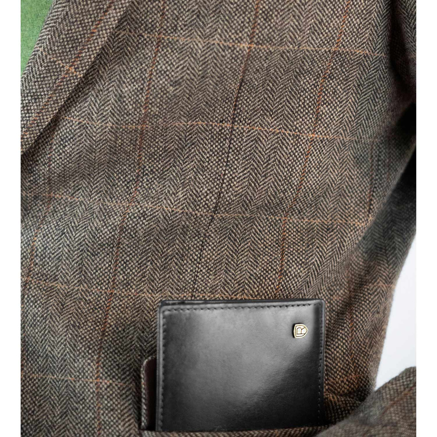 Banknotówka męska ze skóry naturalnej z systemem RFID - Rovicky