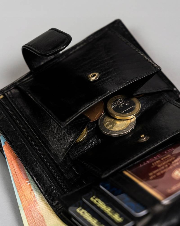 Duży, skórzany portfel męski zamykany na zatrzask - Peterson